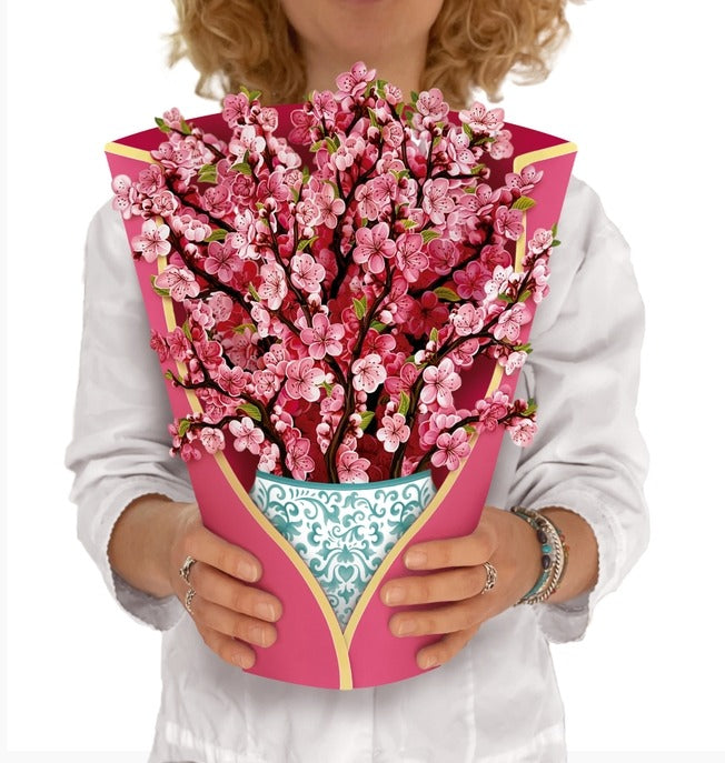 Cherryblossom | Fresh Cut Paper Pop Up Bouquet & Card - 3716