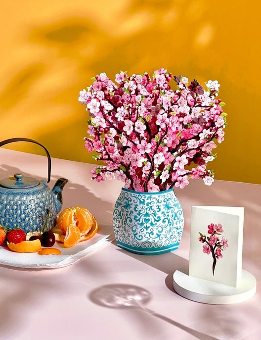 Cherryblossom | Fresh Cut Paper Pop Up Bouquet & Card - 3716