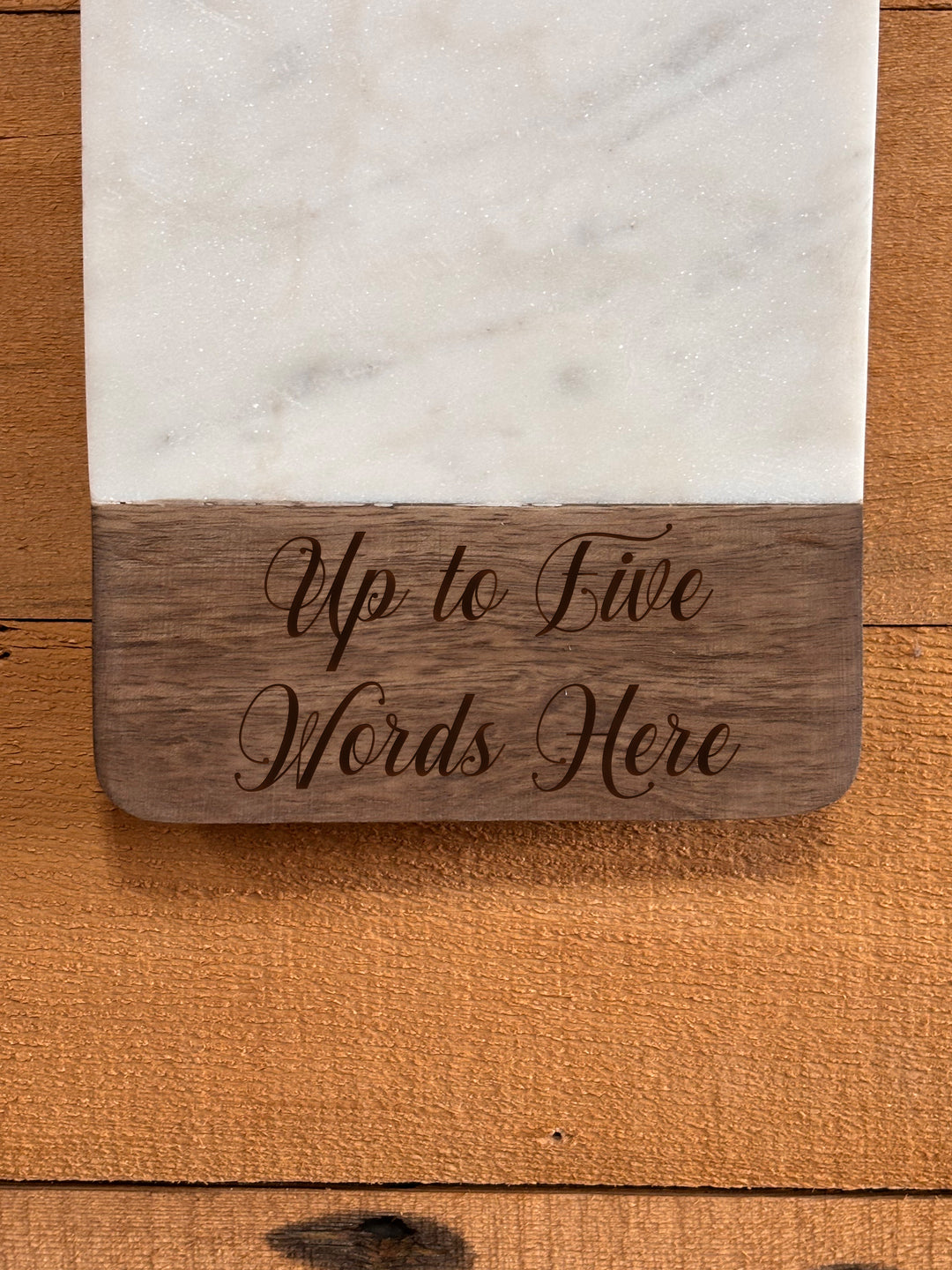 Horse Shoes | Personalized Mango Wood & Marble Cutting Board - 47500155