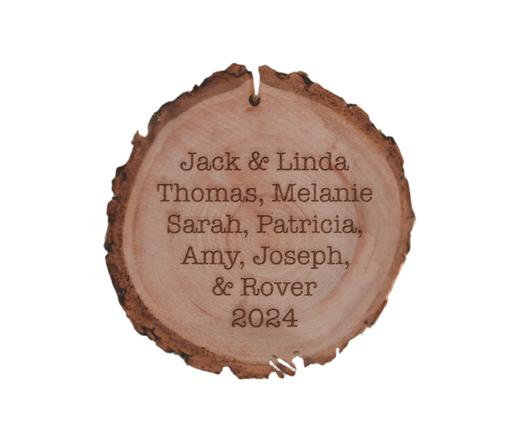 Personalized Quick Custom Wood Ornament