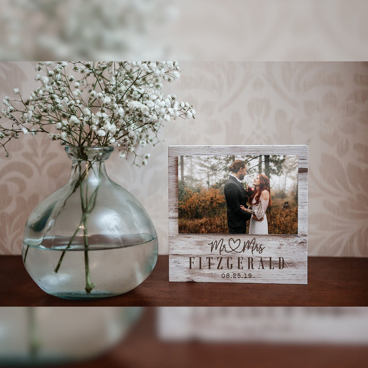Mr. & Mrs. | Personalized Table Top Picture Frame - ZPHF0176