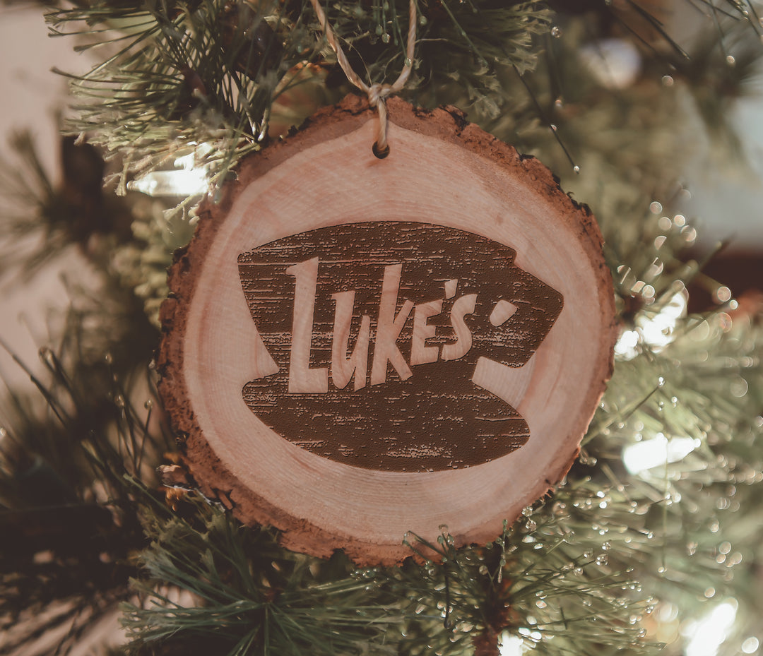 Luke's Diner Engraved Wood Ornament