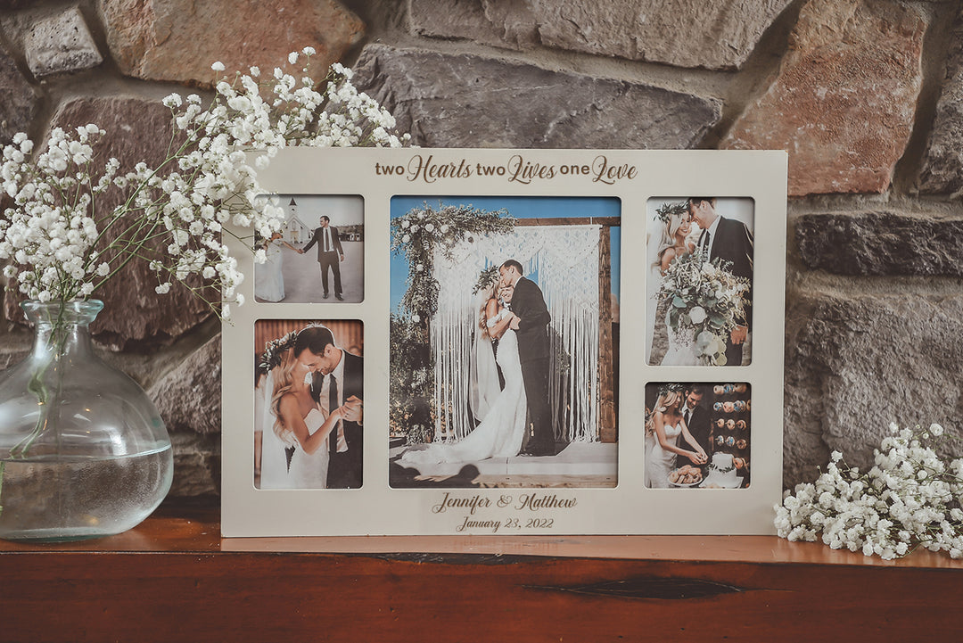 Two Lives, One Love | Personalized 5 Hold Picture Frame - ZCPF14
