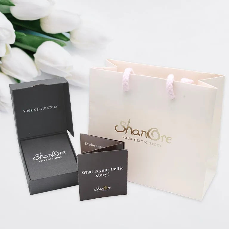 5 Stone Trinity Mother's Pendant | Celtic Birthstone Pendant - MP5T