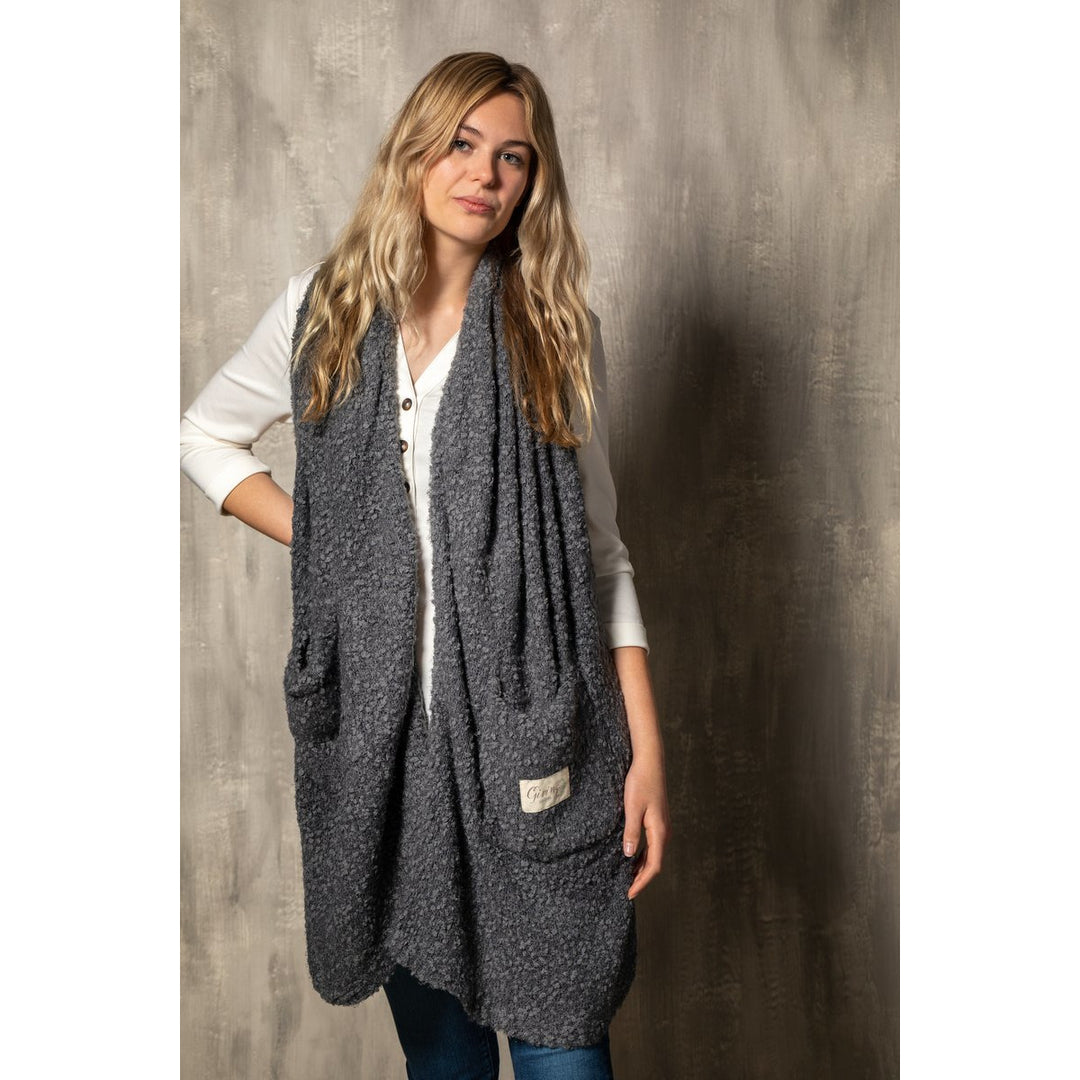 Charcoal Giving Shawl - 1004440085