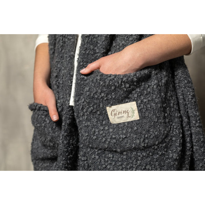 Charcoal Giving Shawl - 1004440085