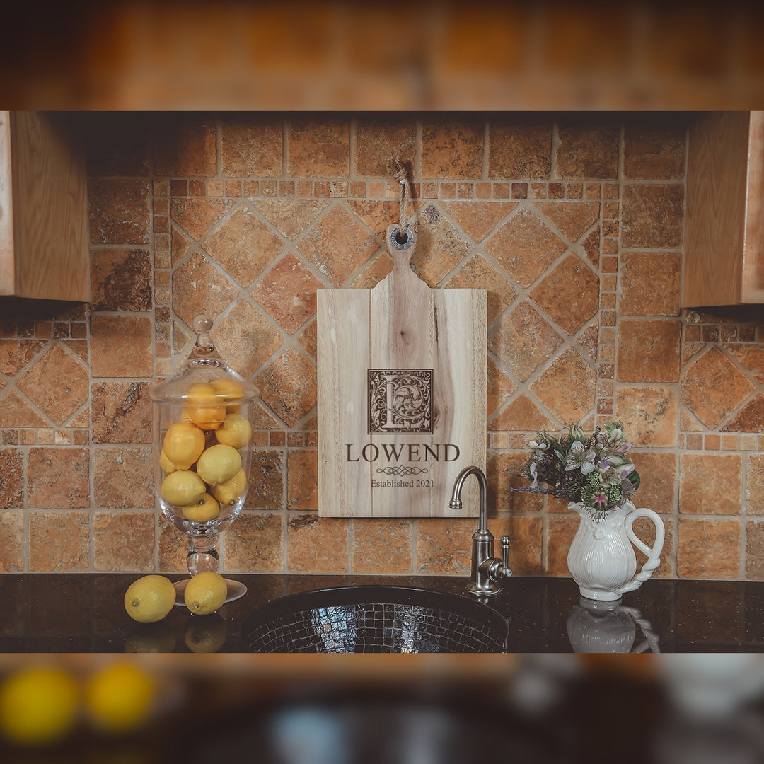 Personalized Engraved Acacia Cutting Board **Multiple Template Designs** - ZNHC0067