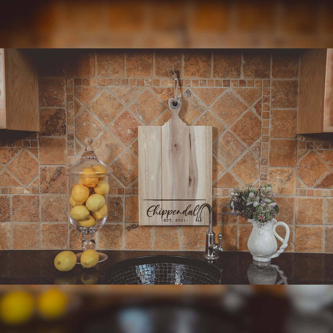 Personalized Engraved Acacia Cutting Board **Multiple Template Designs** - ZNHC0067
