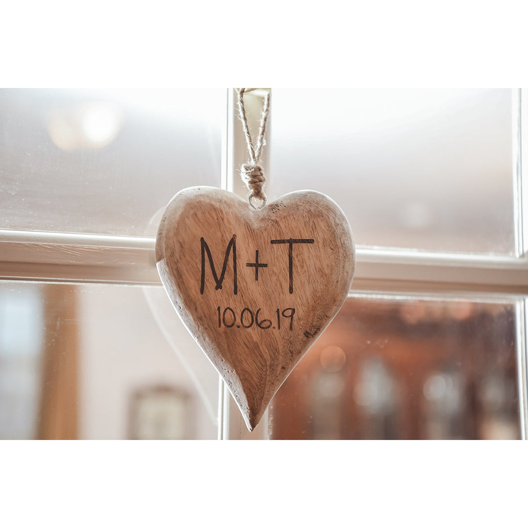 Hanging Heart Ornament with Initials - 2020190093