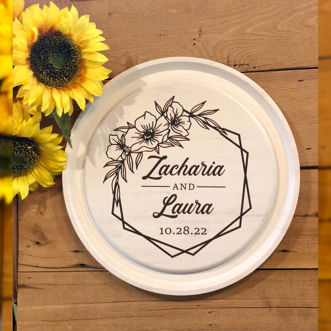 Personalized White Circle Sign **Multiple Template Designs** - ZCTP0007