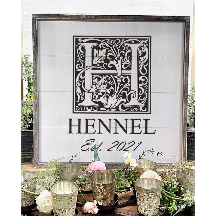 Personalized 24x24 Large Family Sign **Multiple Template Designs** - 70498