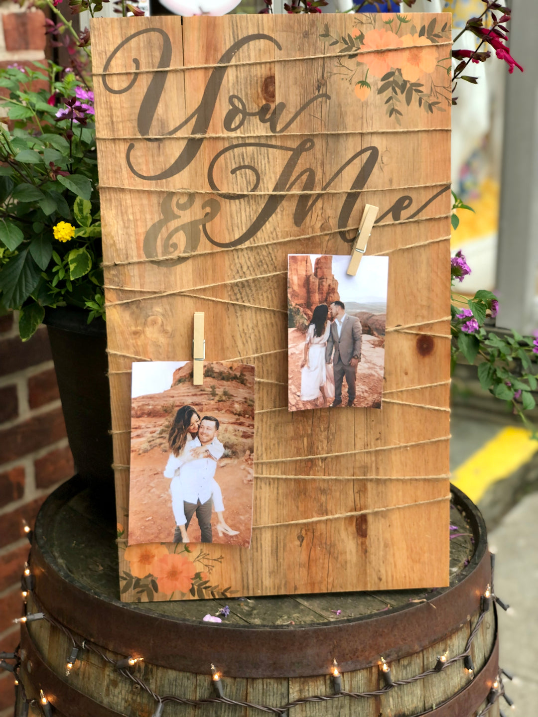 You & Me Picture Board Sign