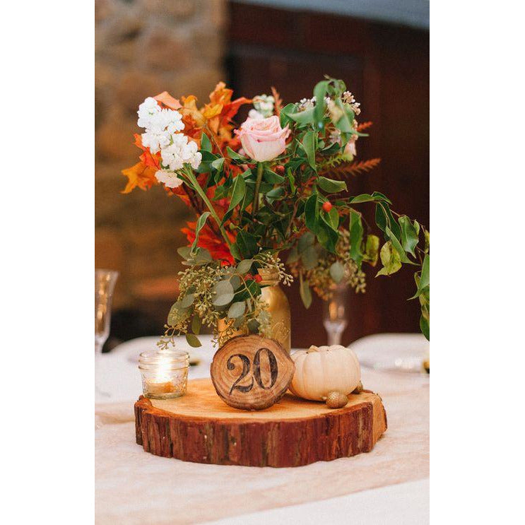 Wood Riser Centerpieces