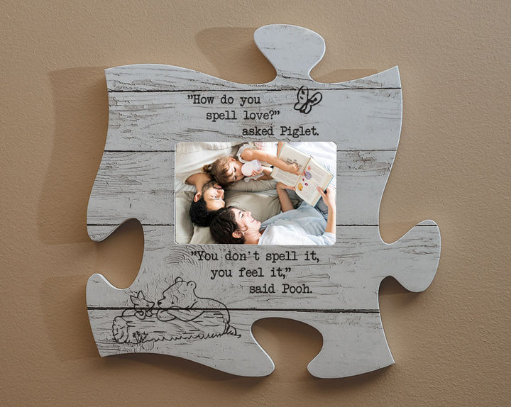 Personalized White Wash Puzzle Frame **Multiple Template Designs**