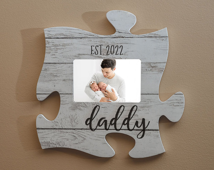 Personalized White Wash Puzzle Frame **Multiple Template Designs**
