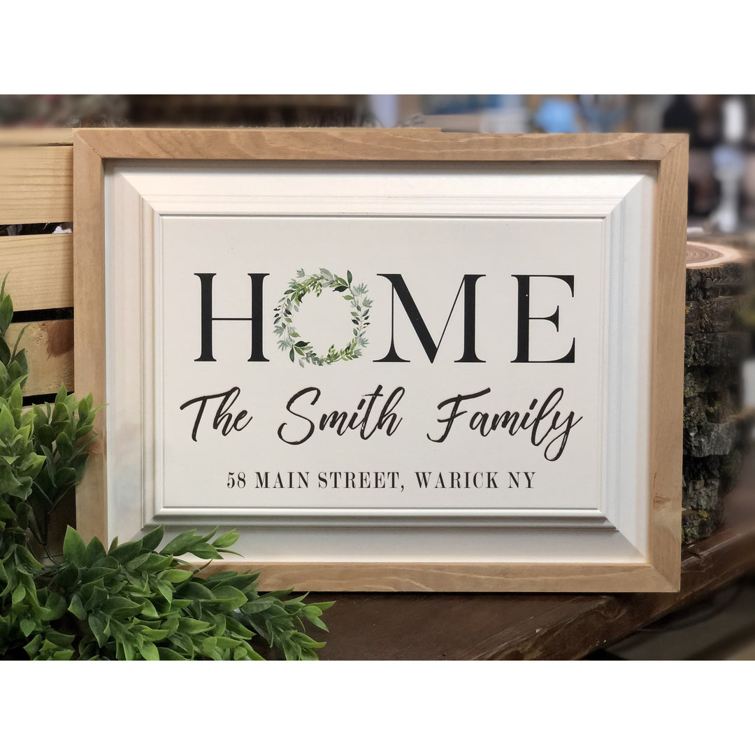 Personalized Home Sign with Family Name - ZRFW0035
