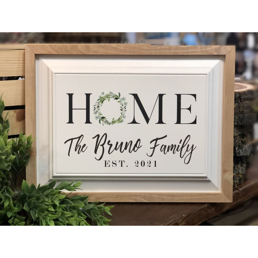 Personalized Home Sign with Family Name - ZRFW0035