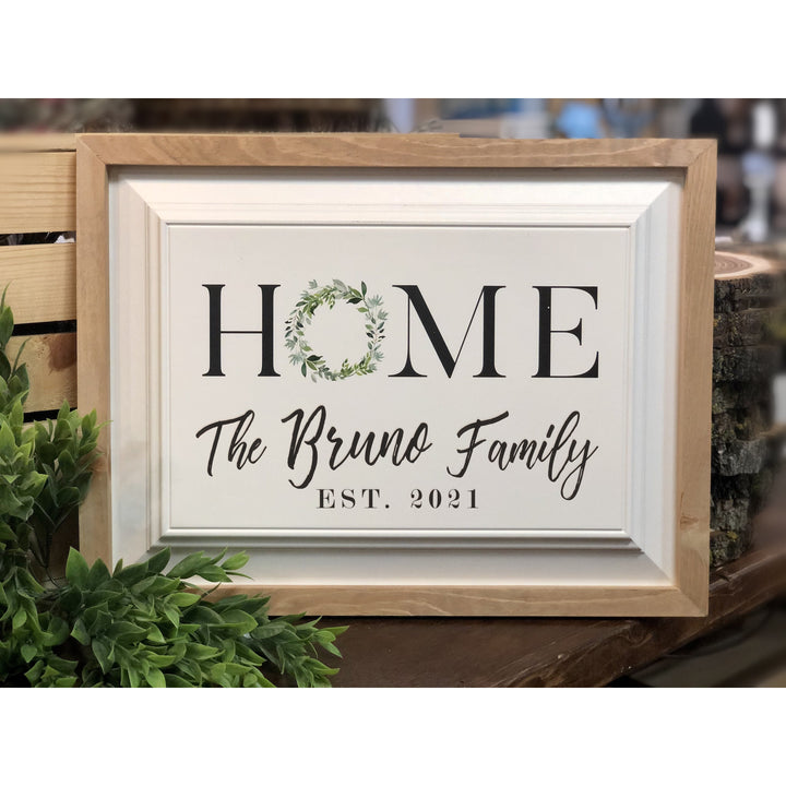 Personalized Home Sign with Family Name - ZRFW0035