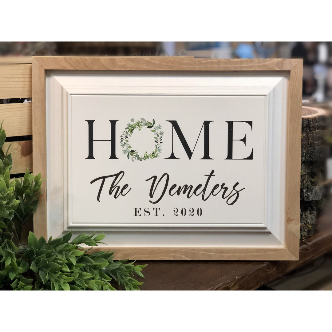 Personalized Home Sign with Family Name - ZRFW0035
