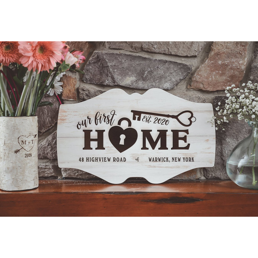Personalized First Home Sign - ZSGZ0009