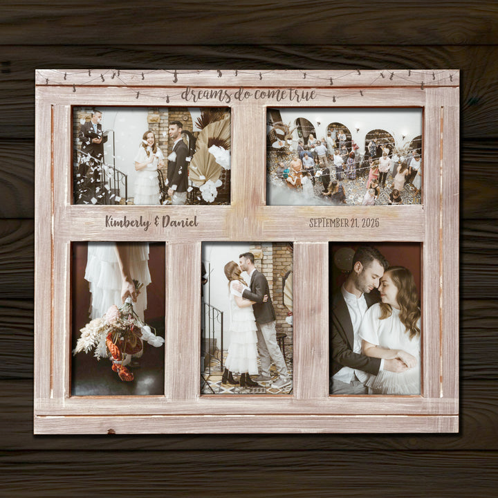 Personalized 5 Hold Picture Frame Wedding or Anniversary Gift - 23J0306