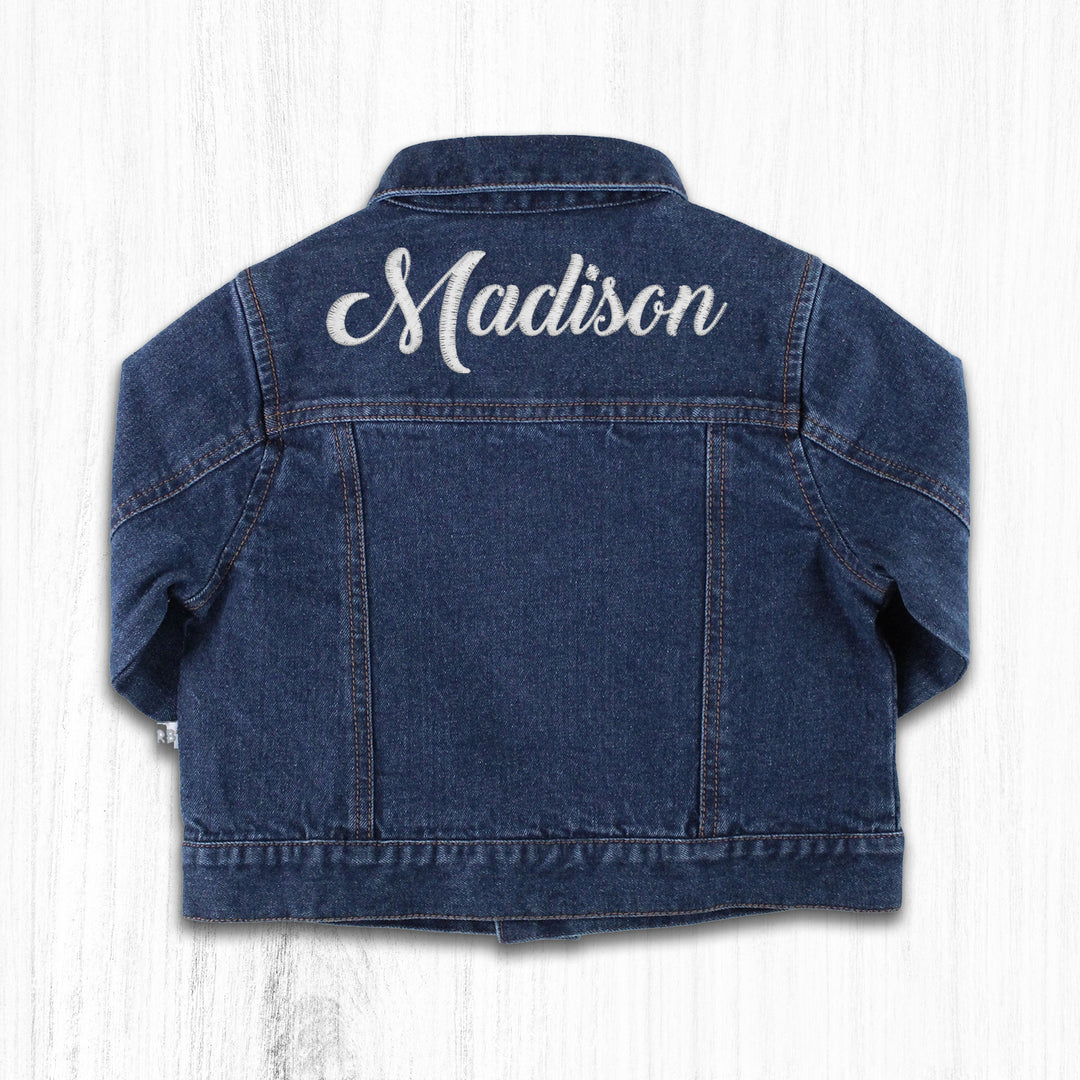 Personalized Medium Wash Denim Jacket - 2AP0179-00-C0054