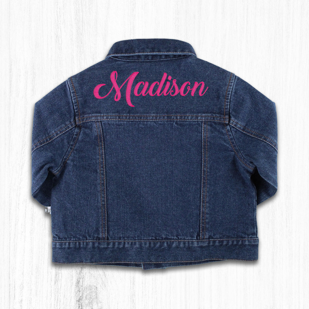 Personalized Medium Wash Denim Jacket - 2AP0179-00-C0054