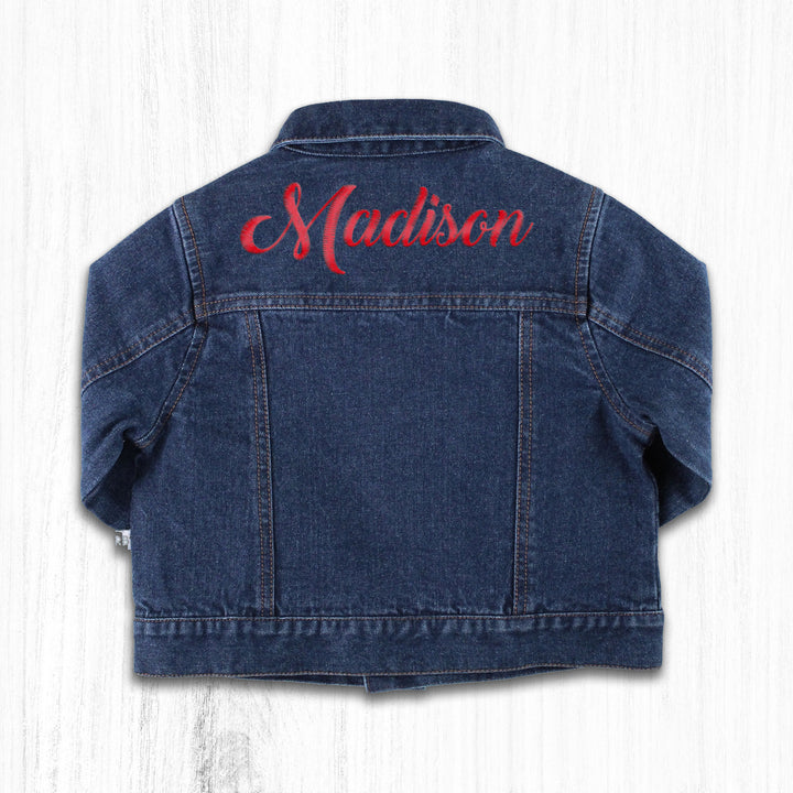 Personalized Medium Wash Denim Jacket - 2AP0179-00-C0054