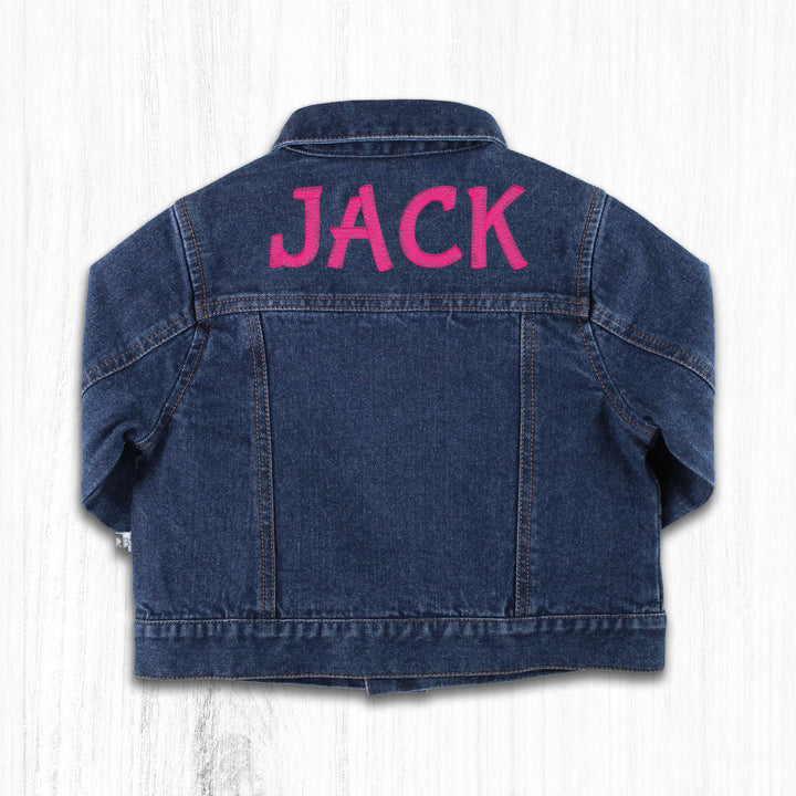 Personalized Medium Wash Denim Jacket - 2AP0179-00-C0054