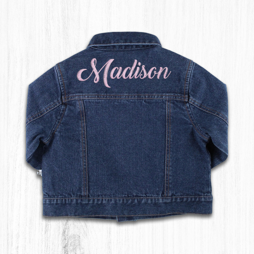 Personalized Medium Wash Denim Jacket - 2AP0179-00-C0054