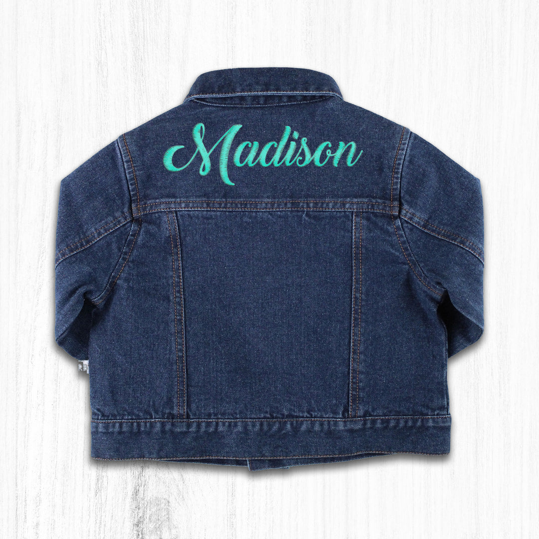 Personalized Medium Wash Denim Jacket - 2AP0179-00-C0054