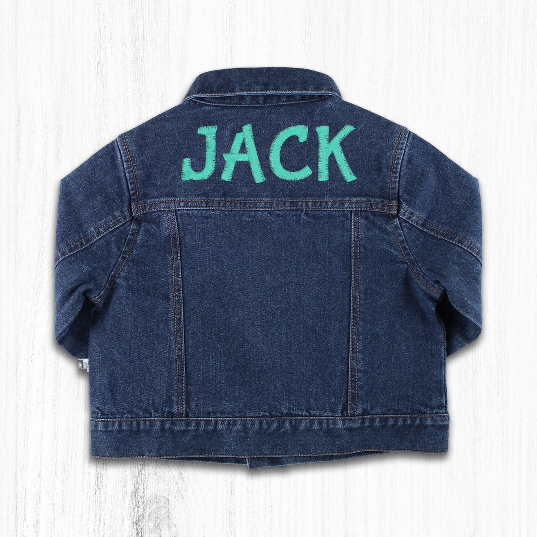 Personalized Medium Wash Denim Jacket - 2AP0179-00-C0054