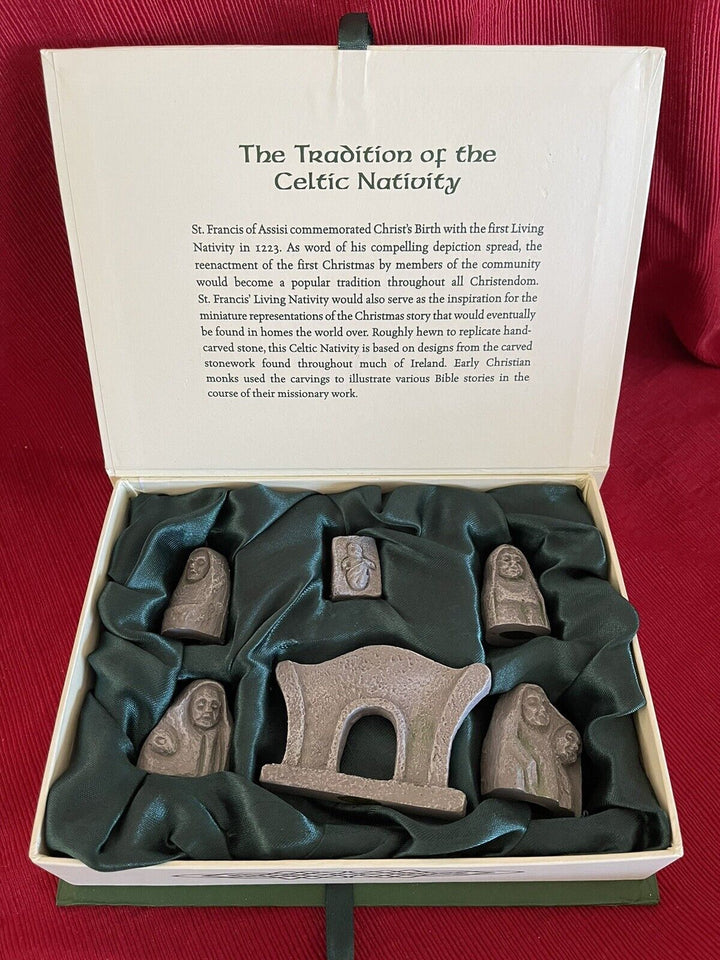 Celtic Nativity Figurine Set - Irish Christmas Decor - 69809