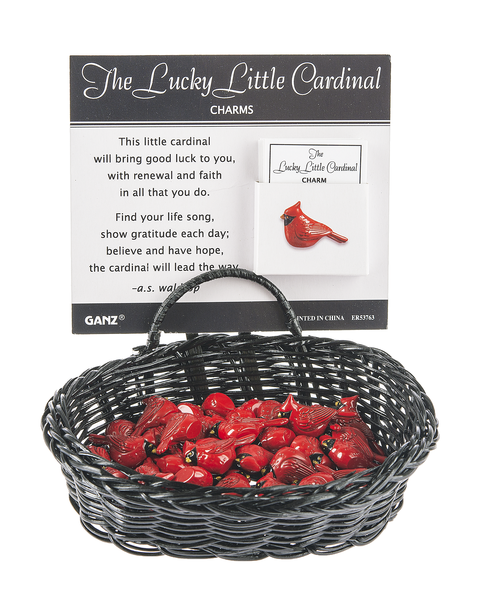 Lucky Little Cardinal Token - Pocket Charm with Poem Card - ER53763