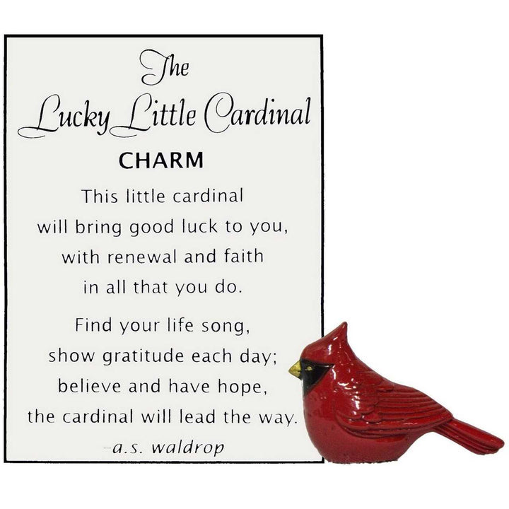 Lucky Little Cardinal Token - Pocket Charm with Poem Card - ER53763