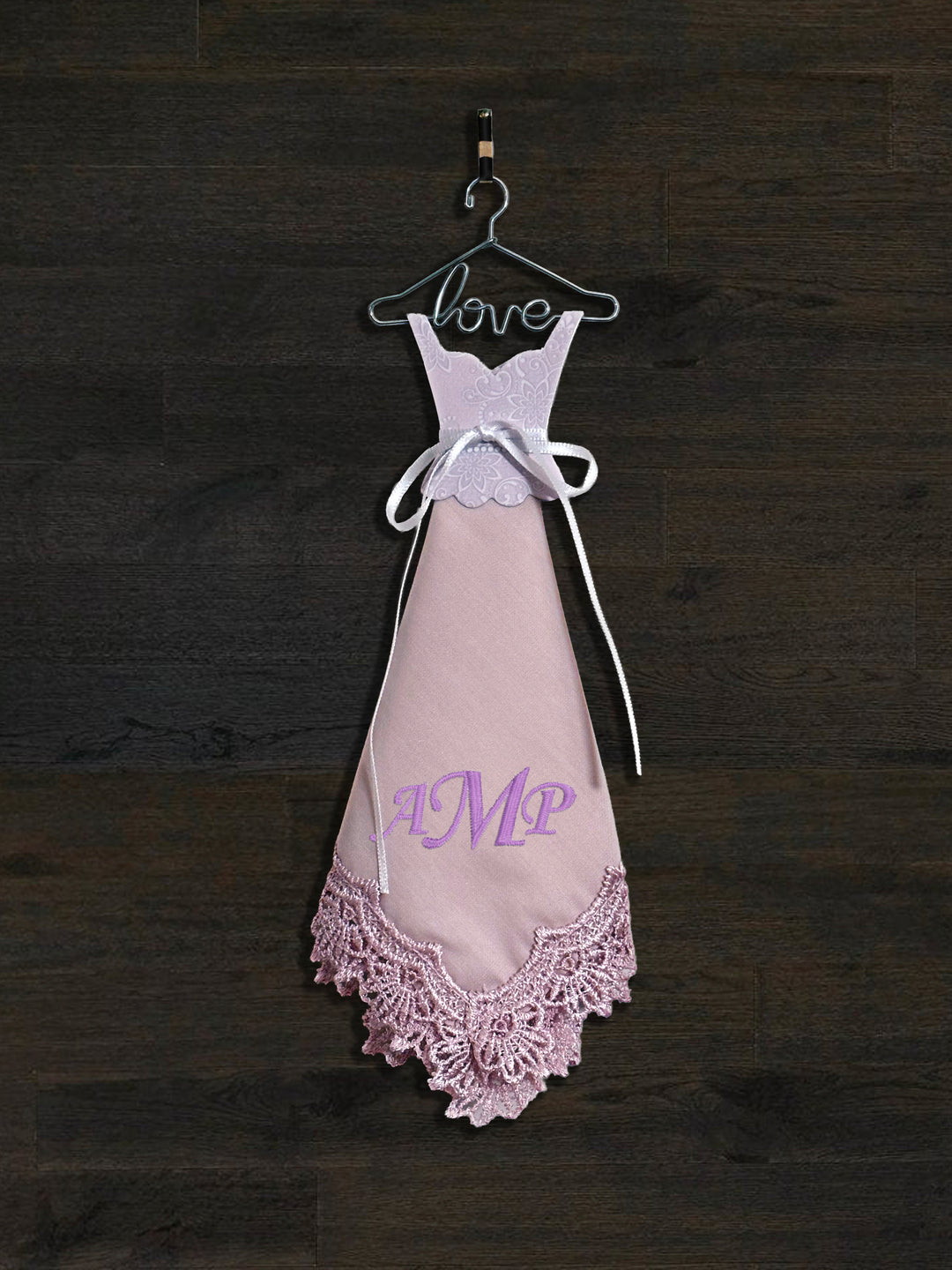 Personalized Embroidered Handkerchief Dress - Custom Bridal Gift - ER78967-ER64205