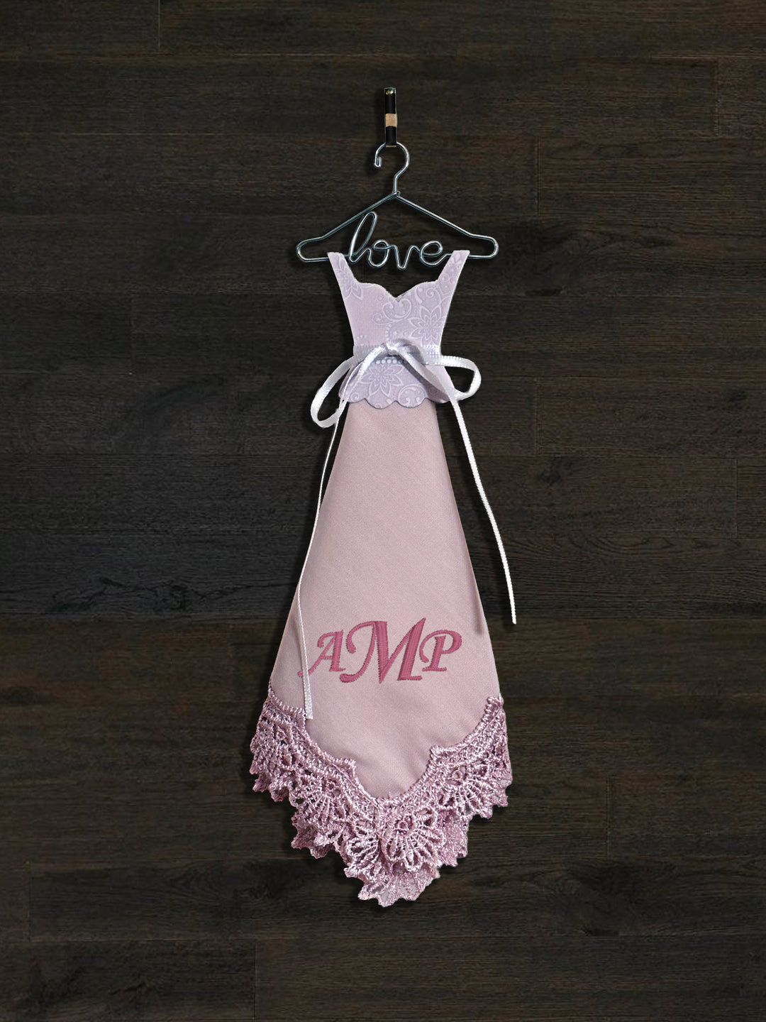Personalized Embroidered Handkerchief Dress - Custom Bridal Gift - ER78967-ER64205