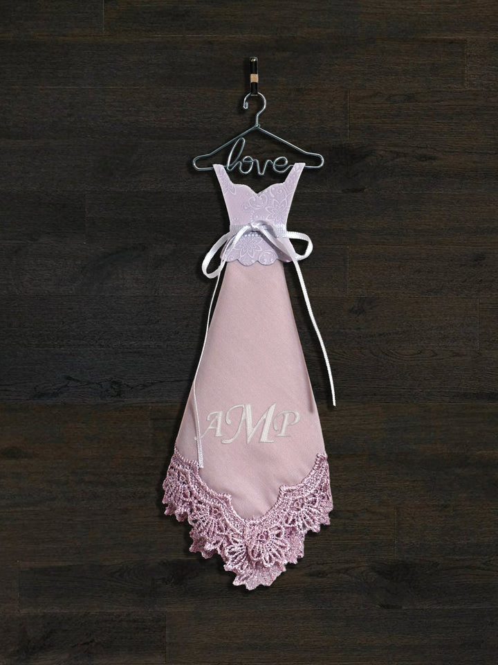 Personalized Embroidered Handkerchief Dress - Custom Bridal Gift - ER78967-ER64205