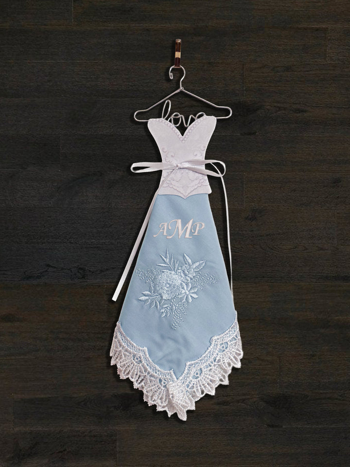 Personalized Embroidered Handkerchief Dress - Custom Bridal Gift - ER78967-ER64205