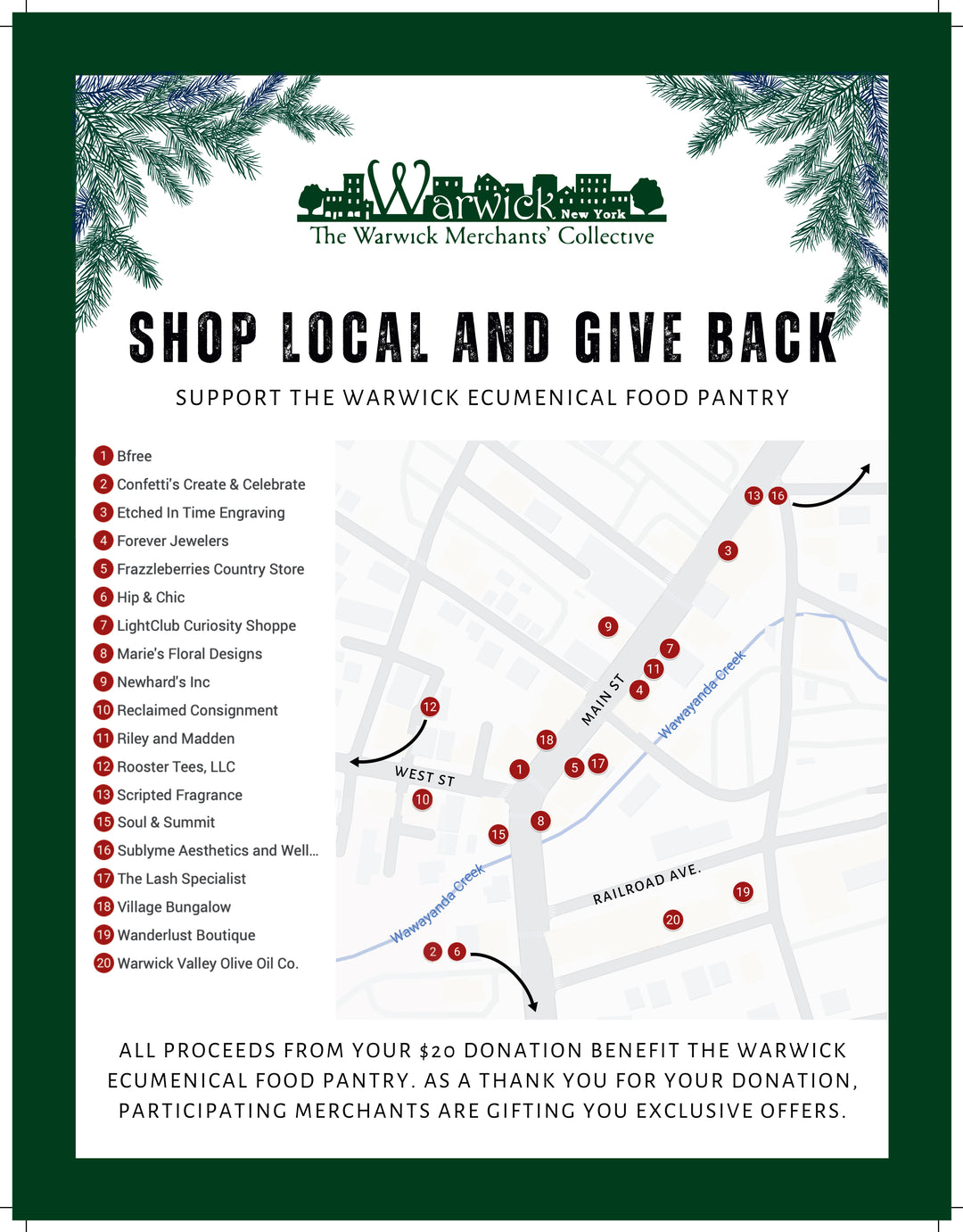Support Your Local Everything Canvas Tote - Food Pantry Donation