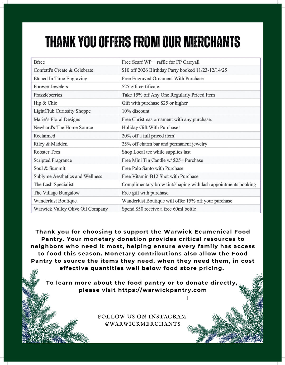 Support Your Local Everything Canvas Tote - Food Pantry Donation