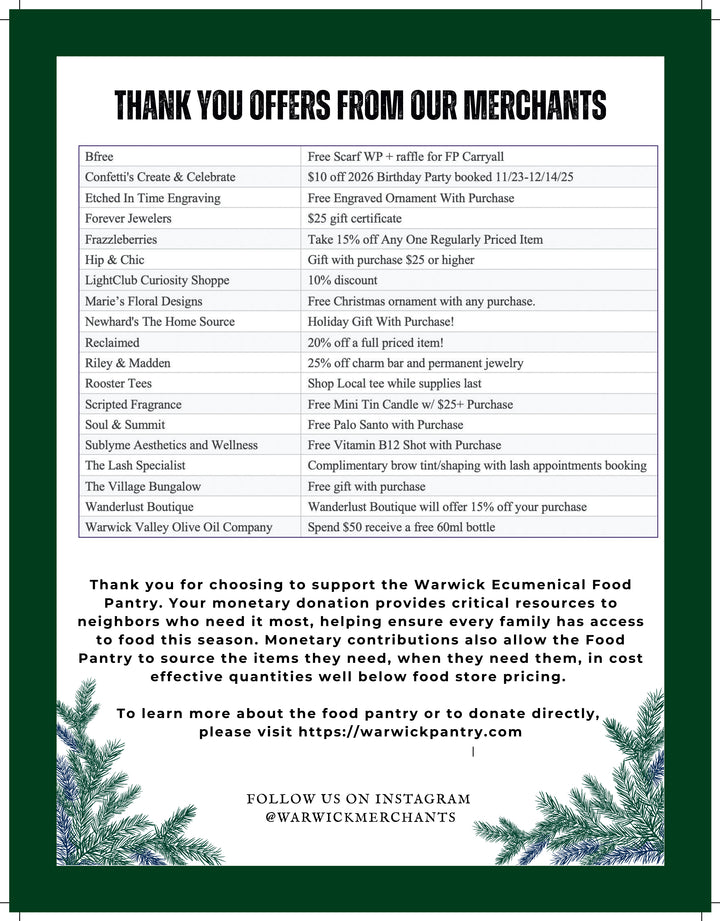 Support Your Local Everything Canvas Tote - Food Pantry Donation