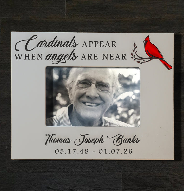 Personalized Memorial Picture Frame 4x6 - Custom Engraved Remembrance