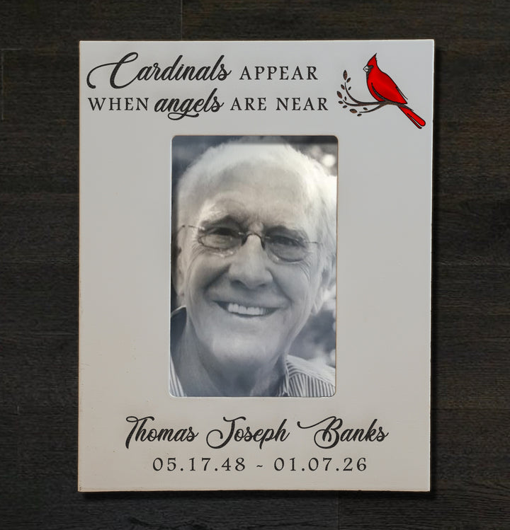 Personalized Memorial Picture Frame 4x6 - Custom Engraved Remembrance