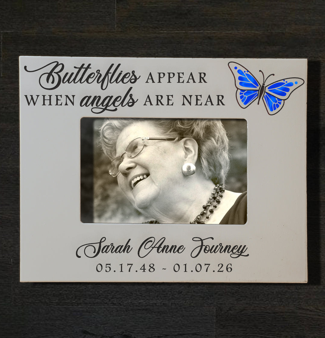 Personalized Memorial Picture Frame 4x6 - Custom Engraved Remembrance