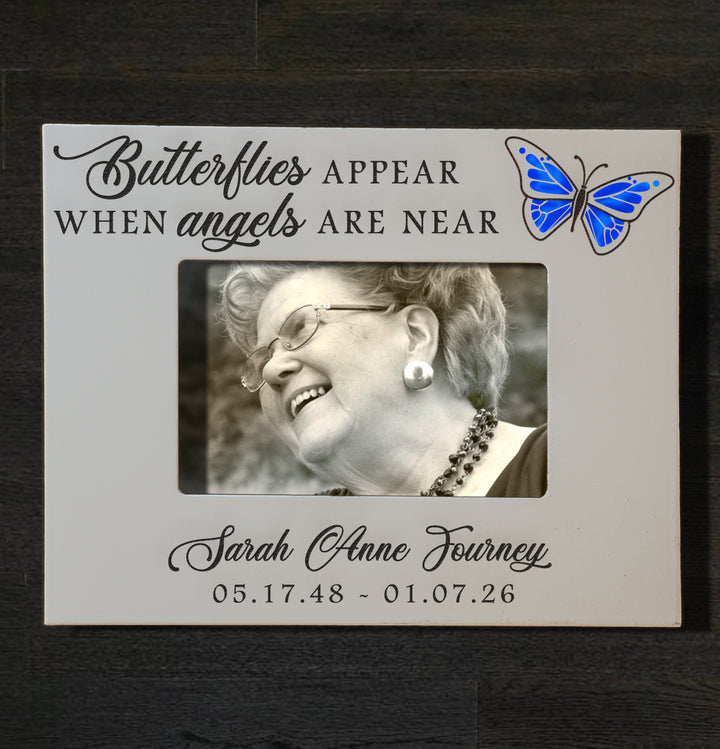 Personalized Memorial Picture Frame 4x6 - Custom Engraved Remembrance