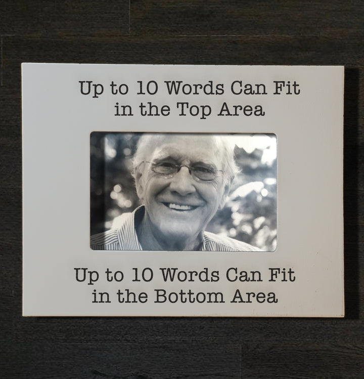 Personalized Memorial Picture Frame 4x6 - Custom Engraved Remembrance