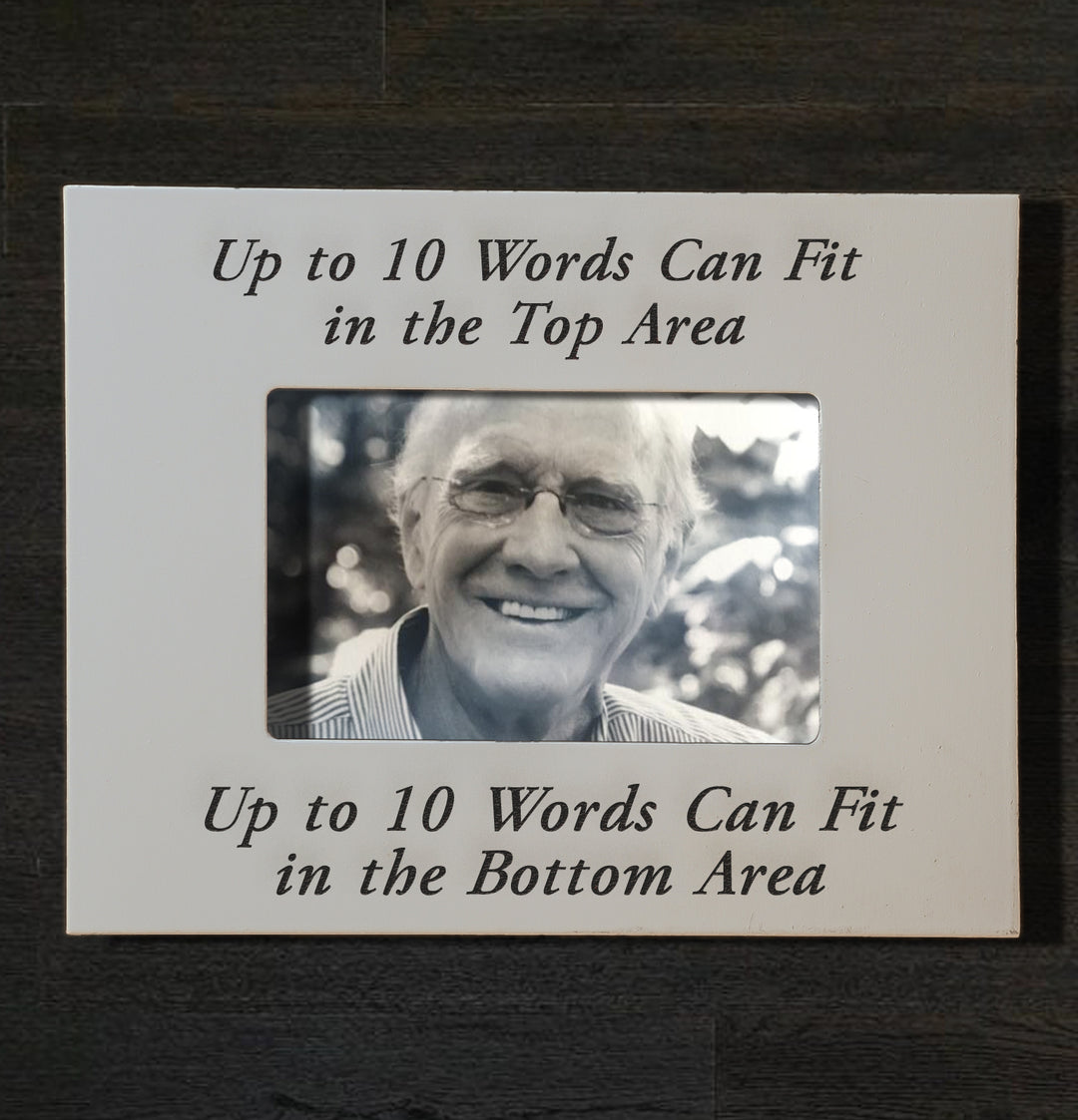 Personalized Memorial Picture Frame 4x6 - Custom Engraved Remembrance