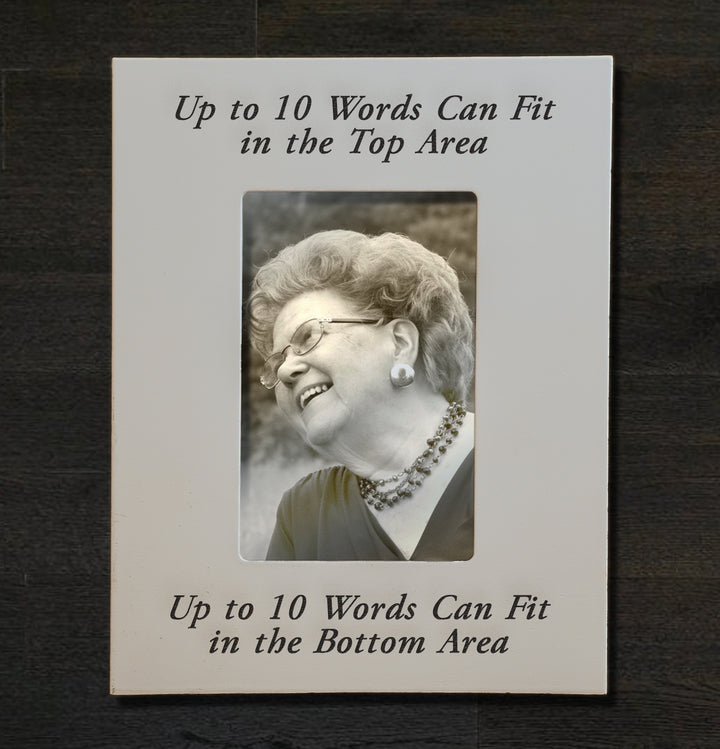 Personalized Memorial Picture Frame 4x6 - Custom Engraved Remembrance