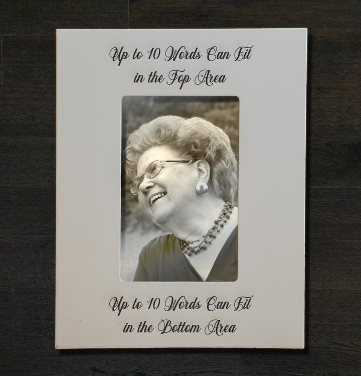 Personalized Memorial Picture Frame 4x6 - Custom Engraved Remembrance